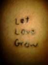 Let Love Grow tattoo