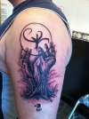 Tree & hands tattoo