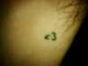 computer heart character tattoo