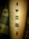 iPod button symbol tattoo