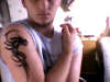 tribal dragon tattoo