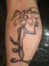 wile e coyote tattoo