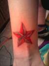 1st beveled star tattoo