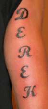 DEREK tattoo