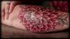 Dahlia flower tattoo