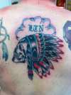 Indian skull tattoo