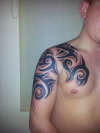 My tribal chest to arm tattoo pic2! ;D