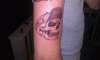 Skull w/ Fitted tattoo