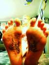 Underfoot tattoo ...My first tattoos :)