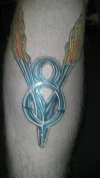 V8 Engine logo tattoo