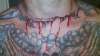 bleeding knife cut tattoo