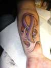 cancer ribbon idea tattoo