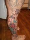 my wife's leg tattoo
