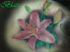 pink flower tattoo