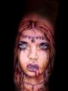 vampire woman tattoo