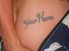 your name (bum) tattoo