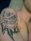 Lange skull tattoo