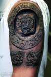 aztec/mayan design tattoo