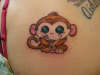 baby monkey tattoo