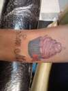 cupcake for daughter tattoo