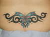 butterfly tribal tattoo