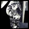 neo traditional owl half sleeve, eckel tattoo