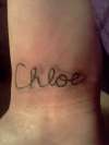 Daughters name tattoo