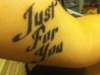Just For You tattoo