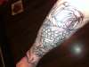 Koi and Rose tattoo