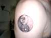 Yin Yang with hidden Birthday's tattoo