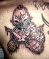 evil clown tattoo