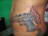gun n crown tattoo