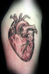 human heart tattoo
