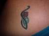 tribal rose on shoulder tattoo