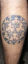 Bats and Angels tattoo