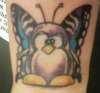penguin butterfly tattoo