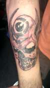 skull n eye tattoo