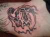 skull smoke tattoo