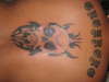 tribal skull tattoo