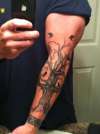 Dark tree tattoo