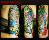 Frogs & Flowers tattoo