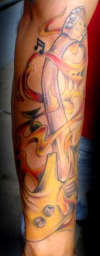 Guitar tattoo