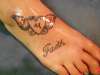 Heart Butterfly & Faith tattoo