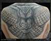 Owl Back Piece tattoo