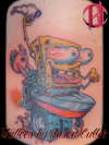 "Spongebob" inspired by rat fink tattoo