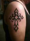 Tribal Cross tattoo