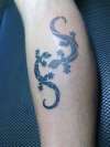 Yin and Yang Geckos 2 tattoo