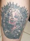 Zombie marlyn monroe tattoo