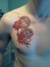 compass and roses tattoo