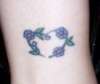 flower heart tattoo